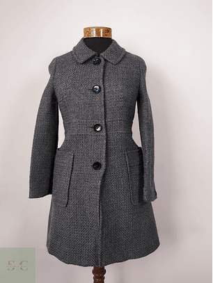 Green Label Relaxing abrigo plomo tejido Talla XS-S