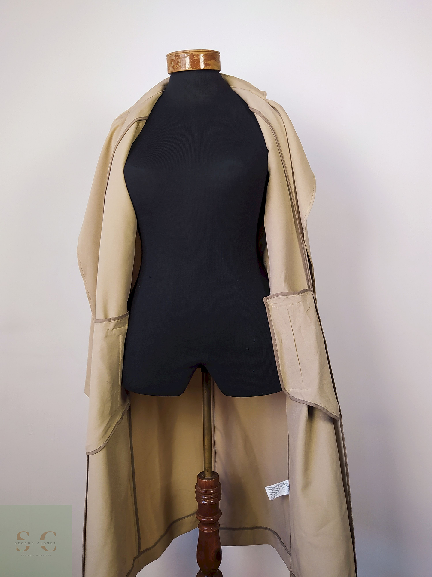 H&M abrigo beige Talla S 2