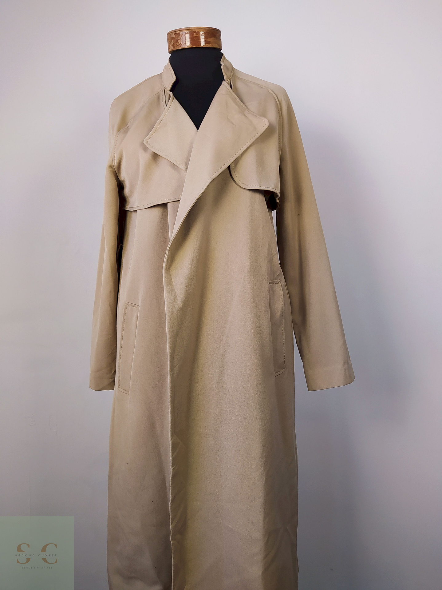 H&M abrigo beige Talla S 3