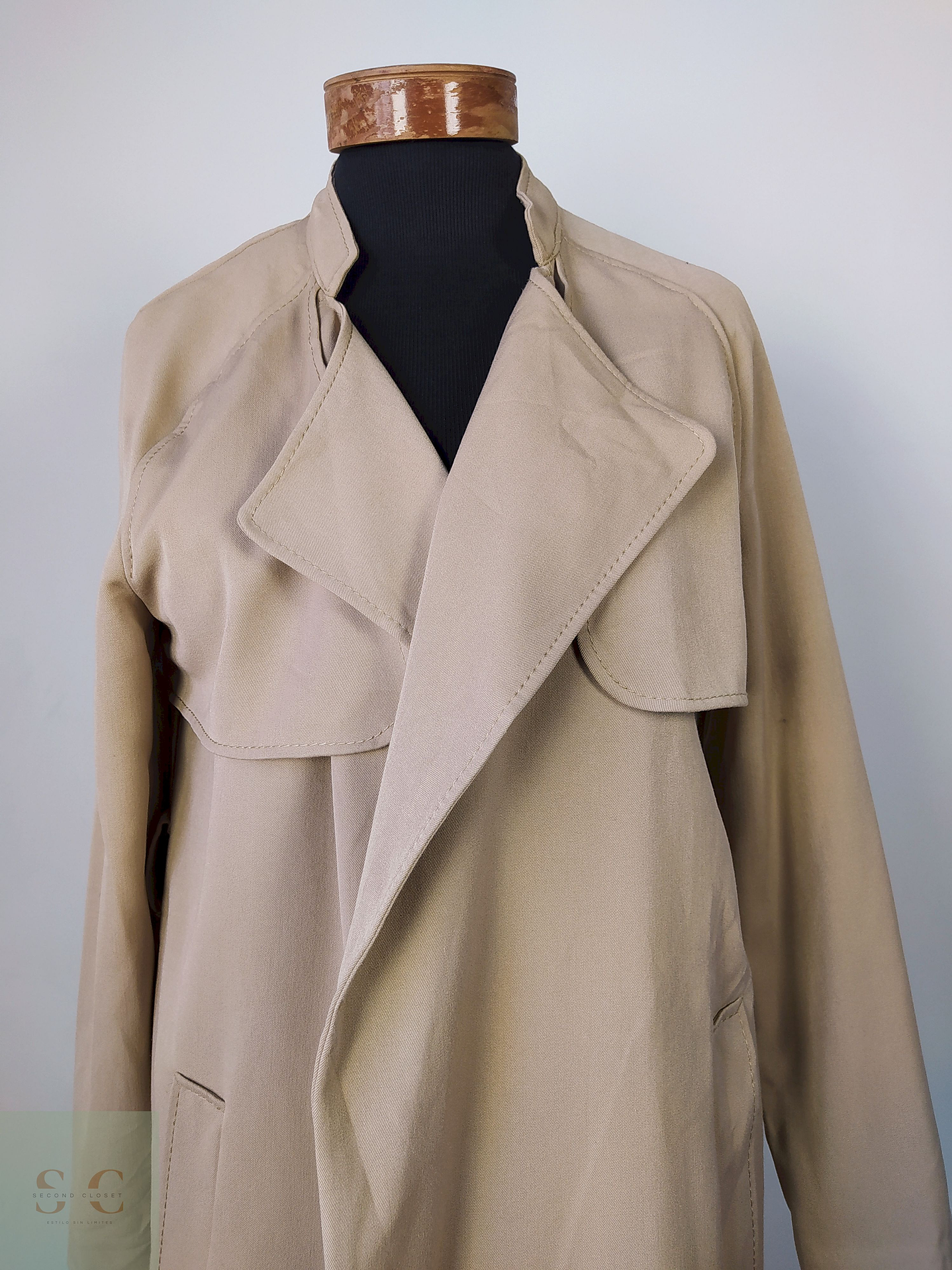 H&M abrigo beige Talla S 4