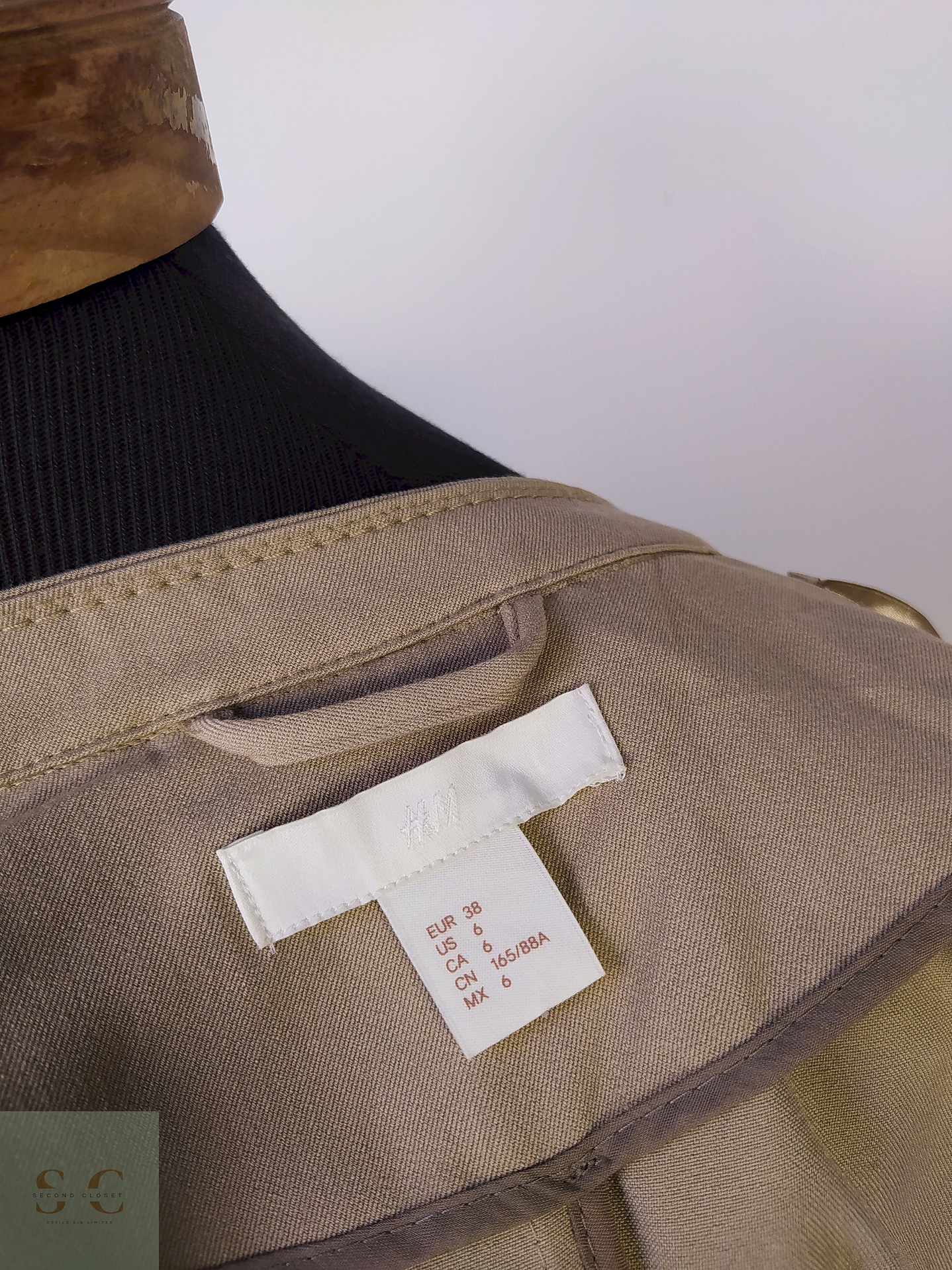 H&M abrigo beige Talla S 5