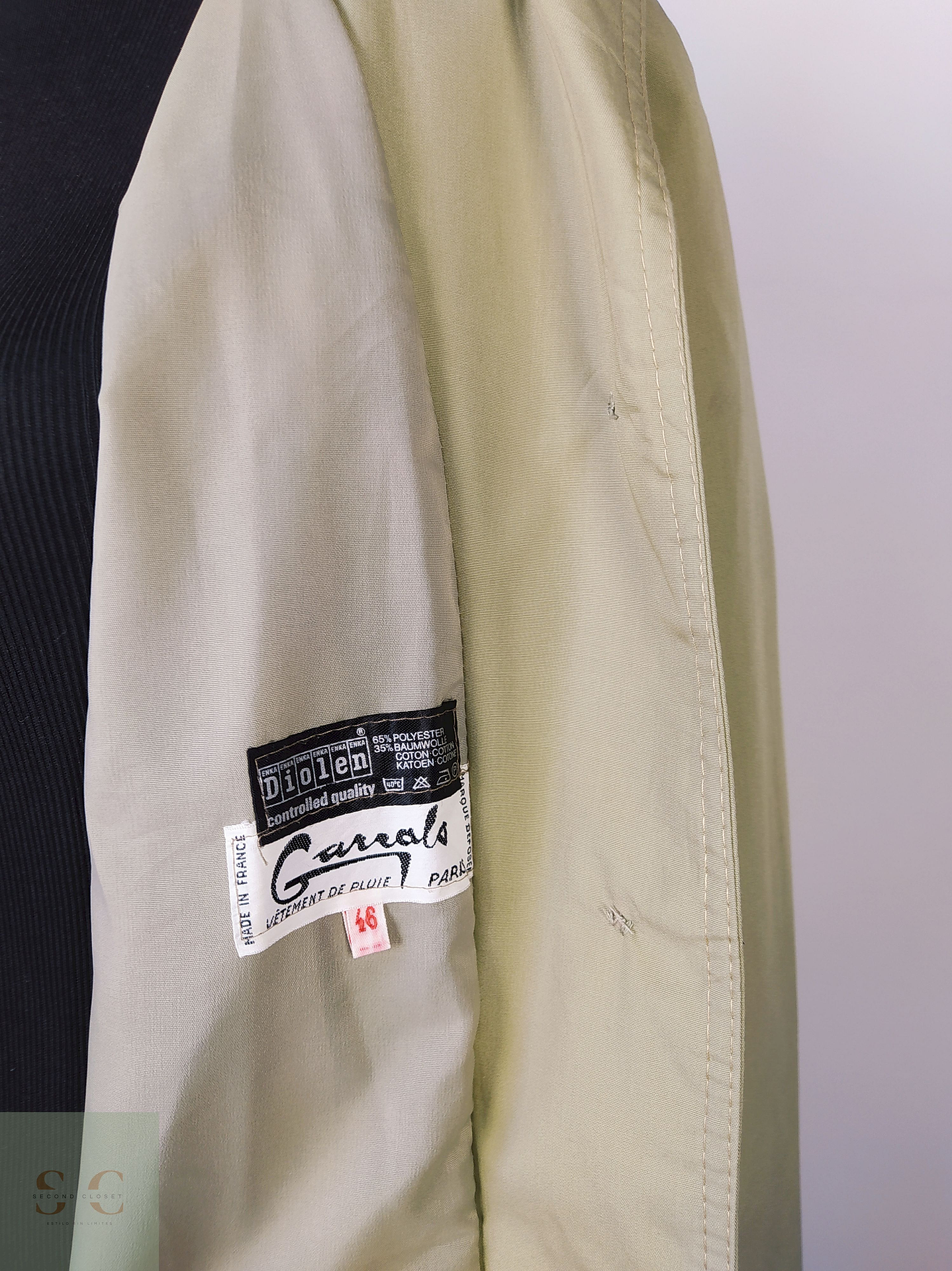 Trench Caroldo París verde Talla M 5