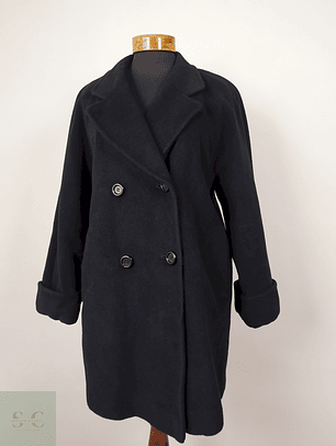 Abrigo pura lana mujer Leilian negro Talla XL