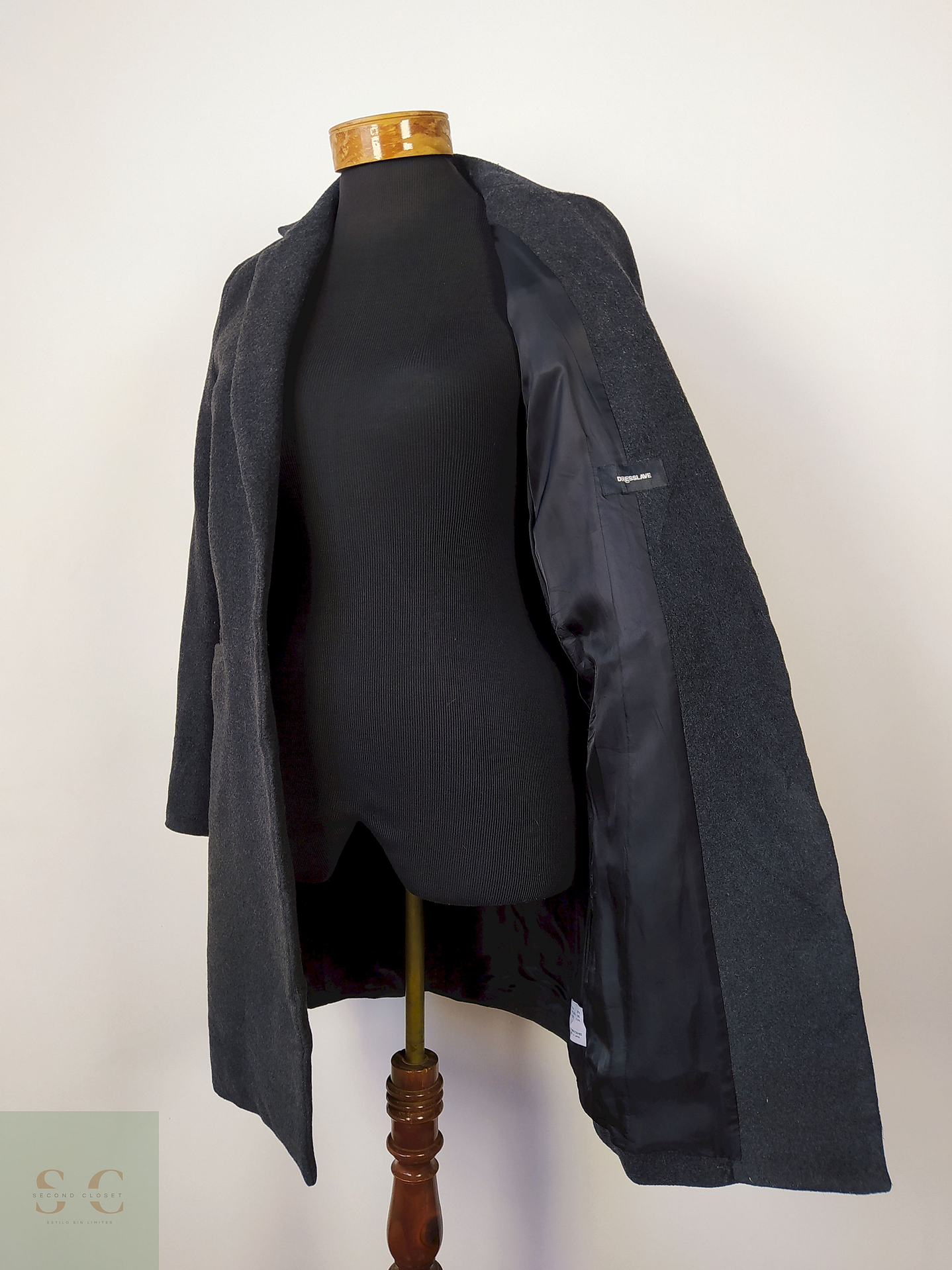 Dresslave abrigo plomo Talla XS-S 2