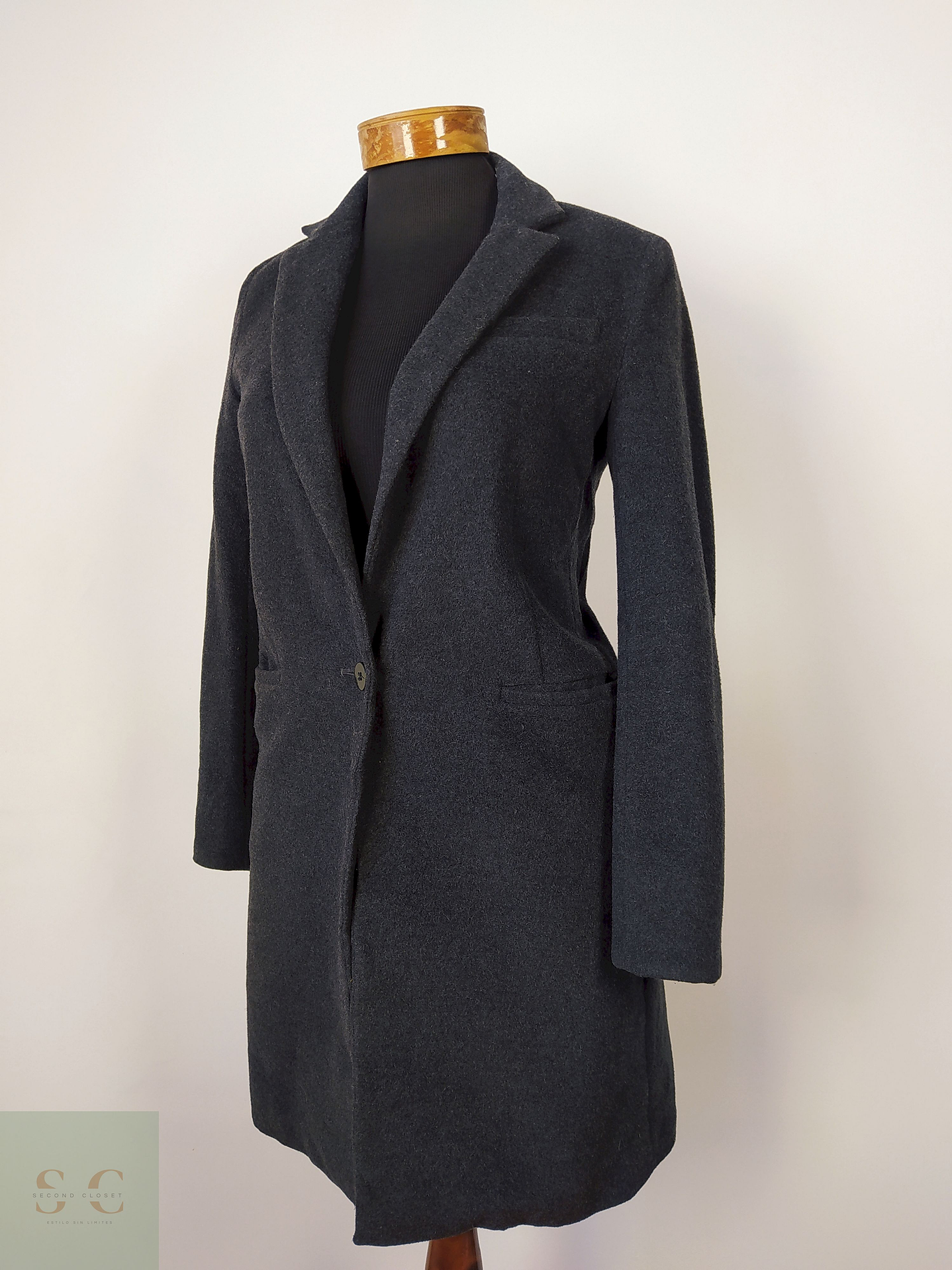 Dresslave abrigo plomo Talla XS-S 1