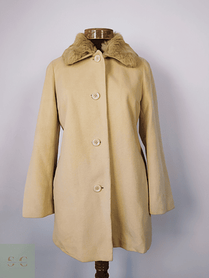 Abrigo pura lana mujer Palace Garden beige Talla S