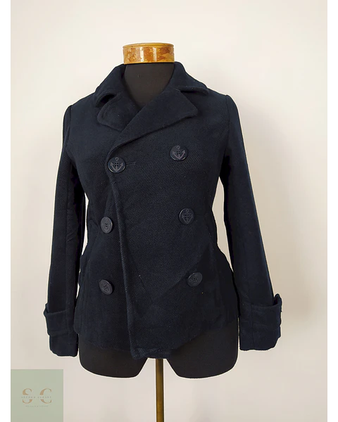Abrigo mujer tipo marinero azul marino TALLA XS