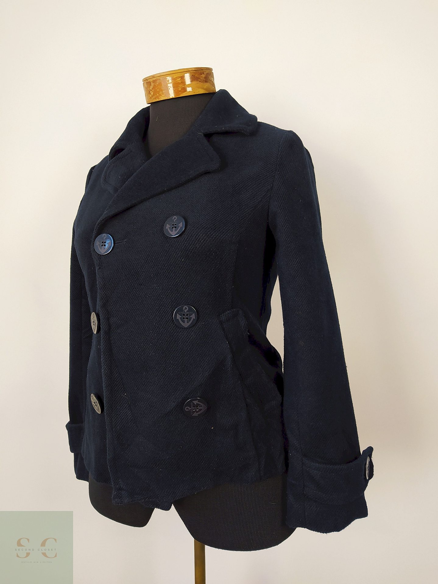 Marinero azul mezcla fibras Talla S 2