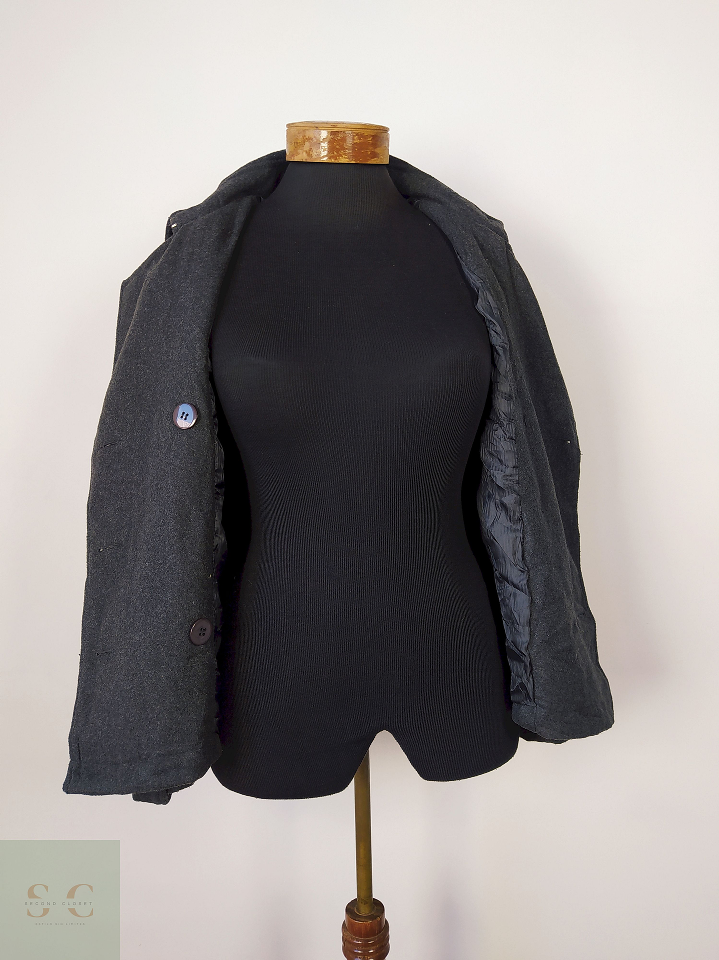 Marinero plomo mezcla fibras Talla S 2