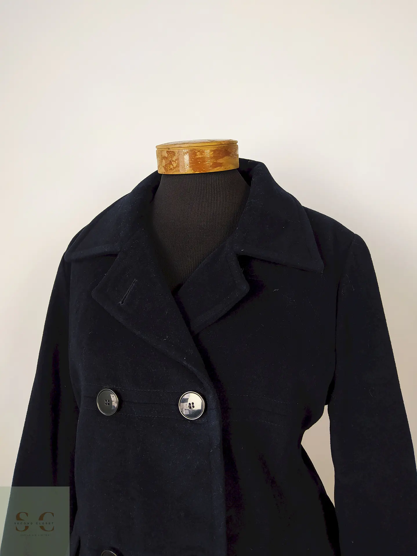 Abrigo lana y cashmere mujer Fuchs Schimitt azul Talla M 3