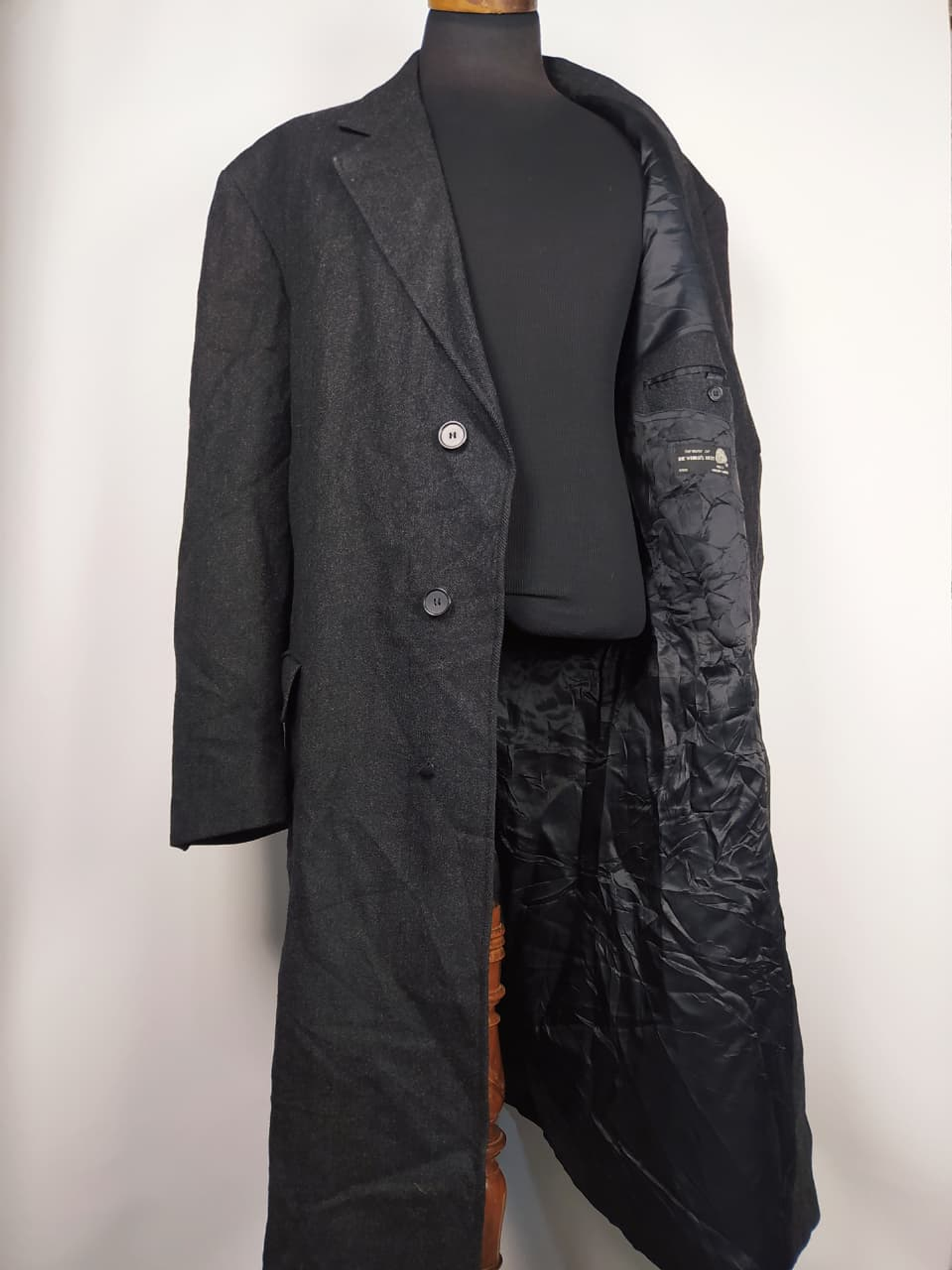 Abrigo Hombre Talla XXL Plomo Lana  2