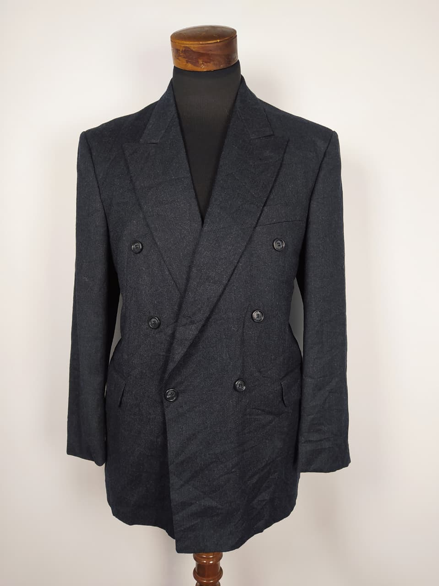 Chaqueta Doble Pecho Hombre Talla L Lana 1