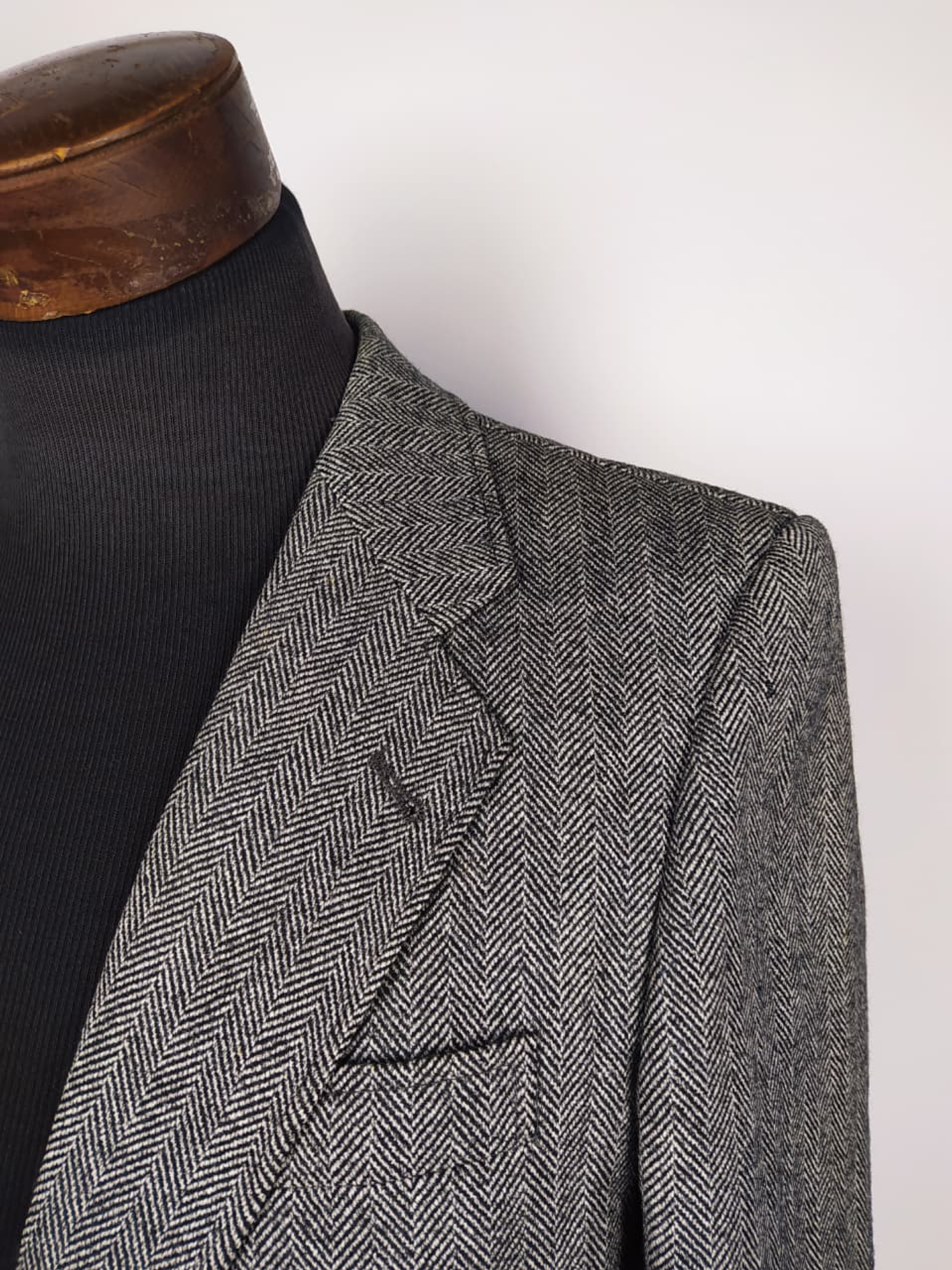 Chaqueta Hombre Talla SM Plomo Lana Espiga 2