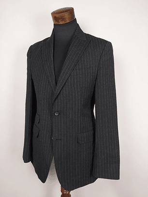 Chaqueta Hombre Talla SM F&F Lana Plomo Rayas 