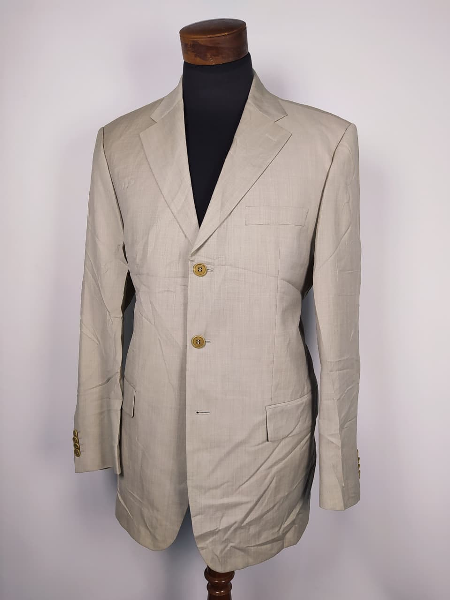 Chaqueta Hombre Talla L Microwool Ligero Beige 1