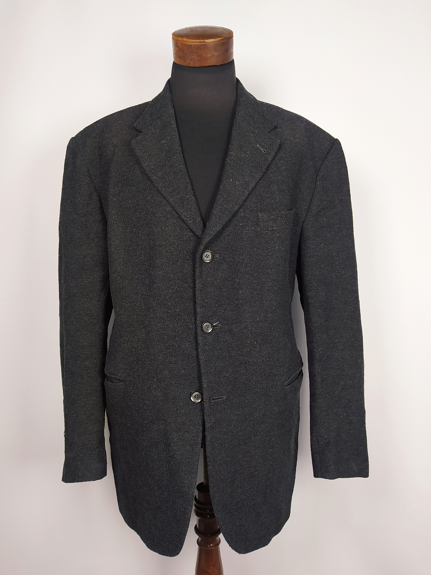 Chaqueta Hombre Plomo Grueso Talla XXXL 58 100% Lana Virgen 1