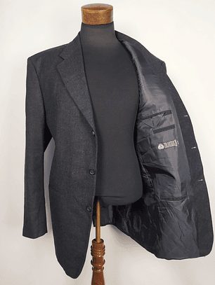 Chaqueta Hombre Plomo Tres Botones Talla XXL 54 Lana Virgen