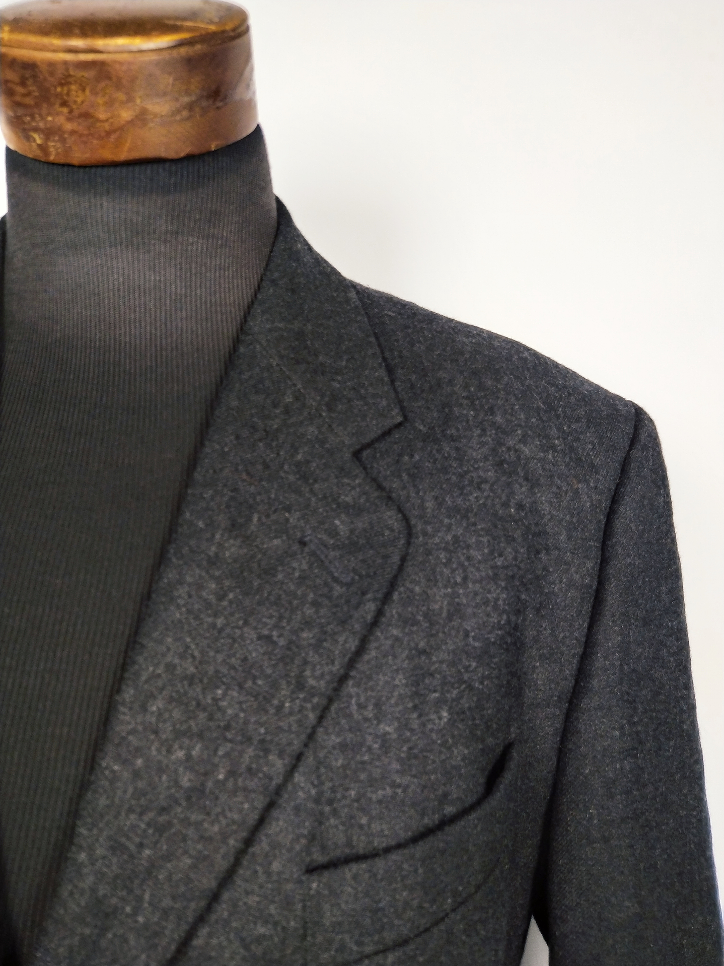 Chaqueta Hombre Plomo Tres Botones Talla XXL 54 Lana Virgen 3
