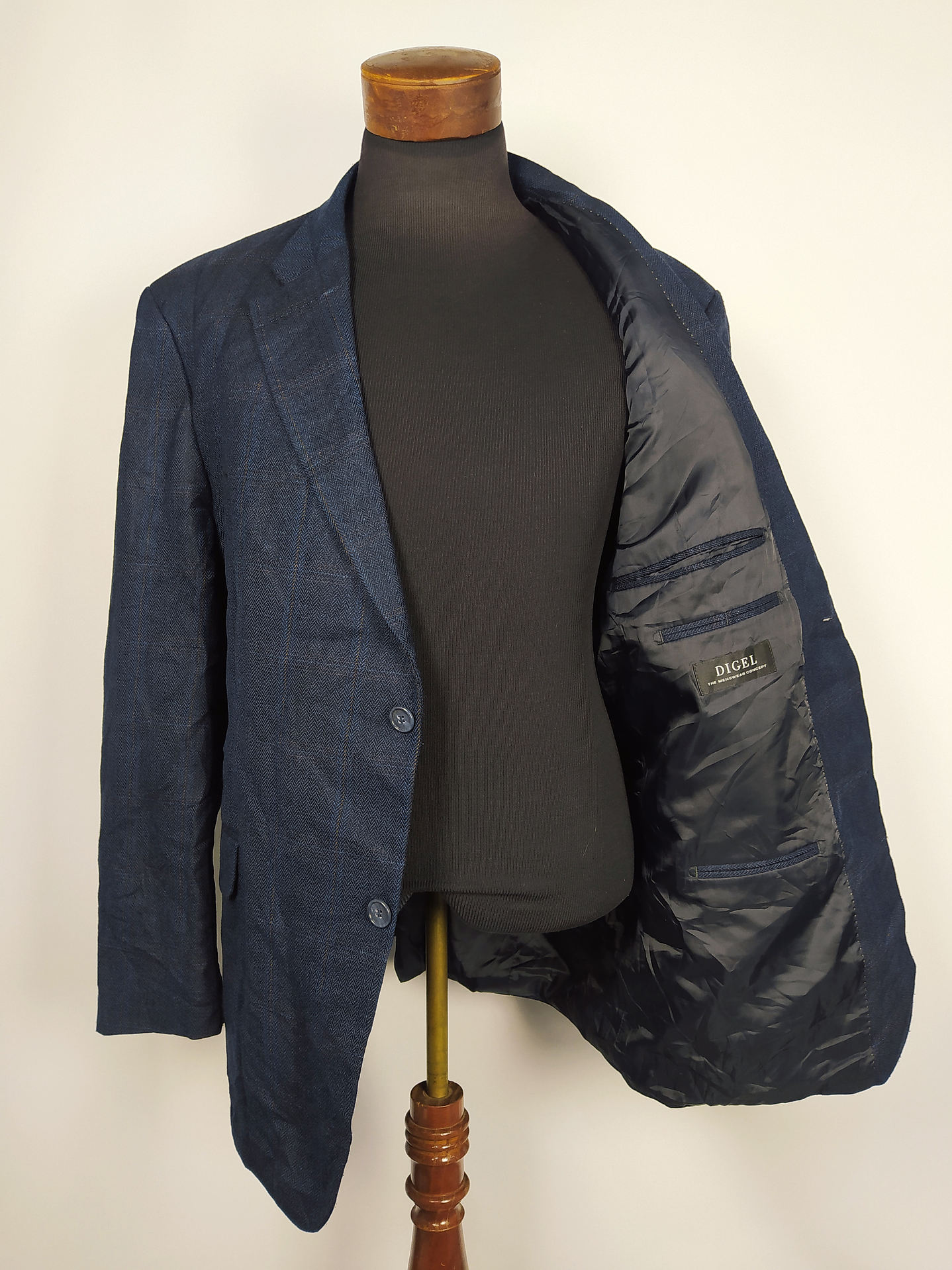 Chaqueta Hombre Digel Azul Azul Talla XXL 54 Lana Virgen 3