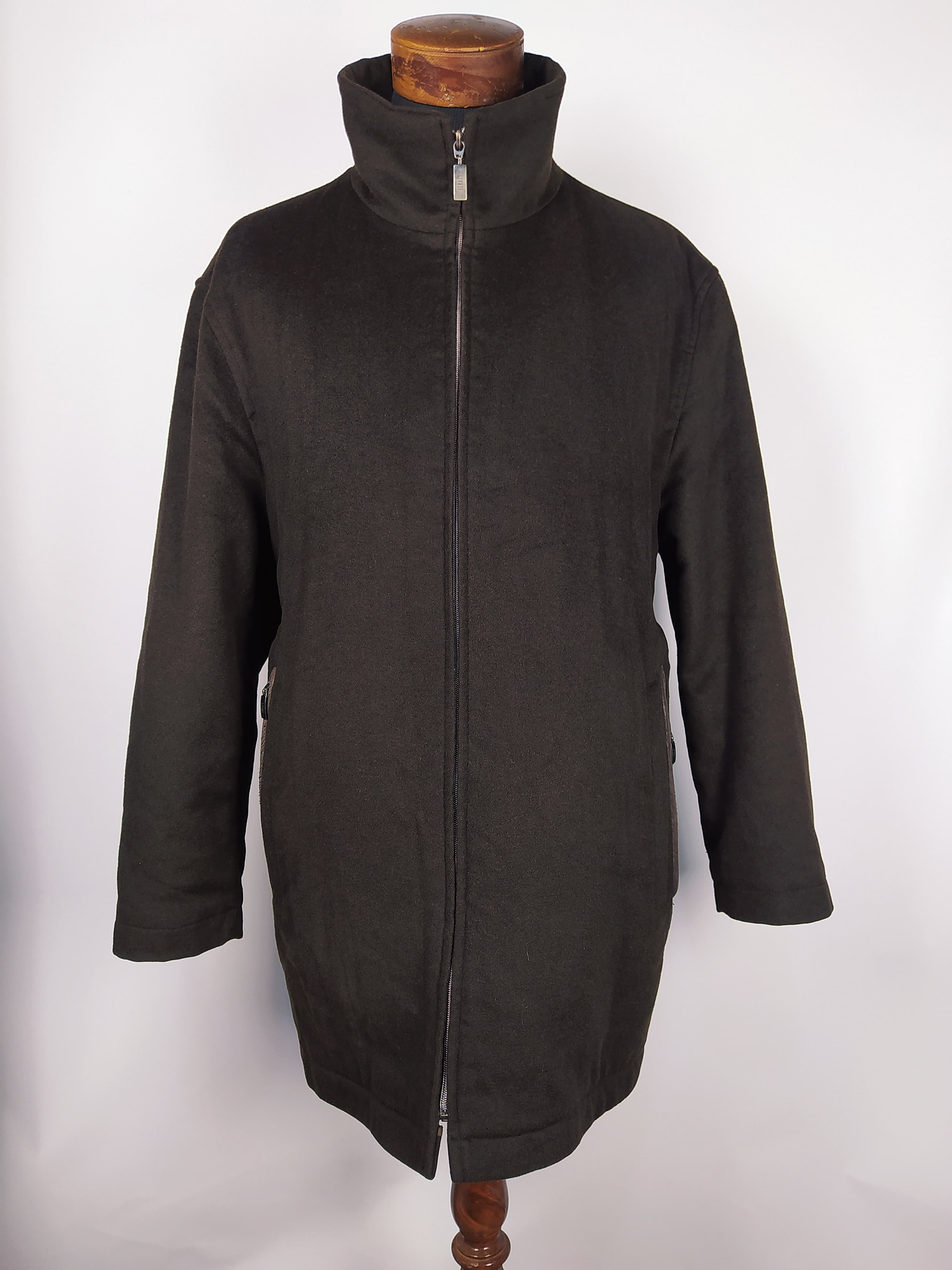 Abrigo Pura Lana Chaquetón FERAUD Café Talla LXL 5