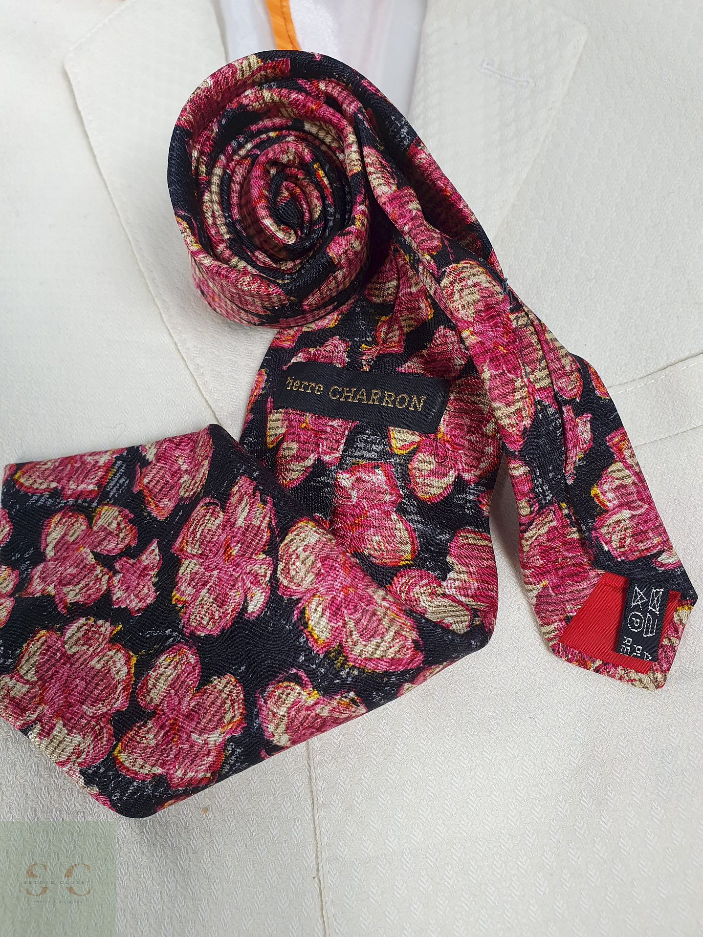 Corbata Pierre Charron Premium Colección Second Closet Seda 1