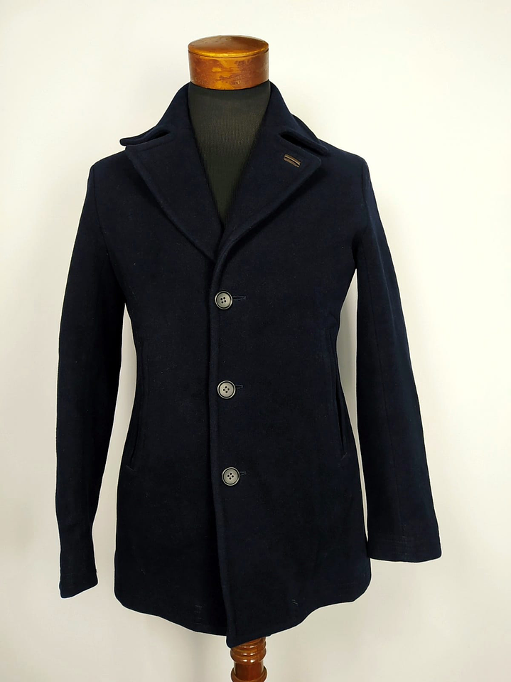 Abrigo United Arrows Tokyo  Talla S (Slim Fit)  100% Lana Virgen  3