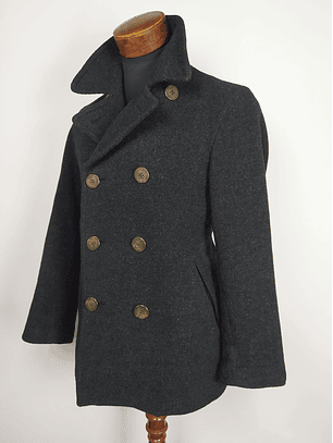 Abrigo Uniqlo Japan TALLA SM – Peacoat Clásico Doble Abotonadura