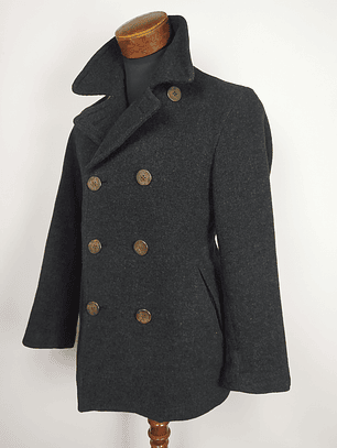 Abrigo Uniqlo Japan TALLA SM – Peacoat Clásico Doble Abotonadura