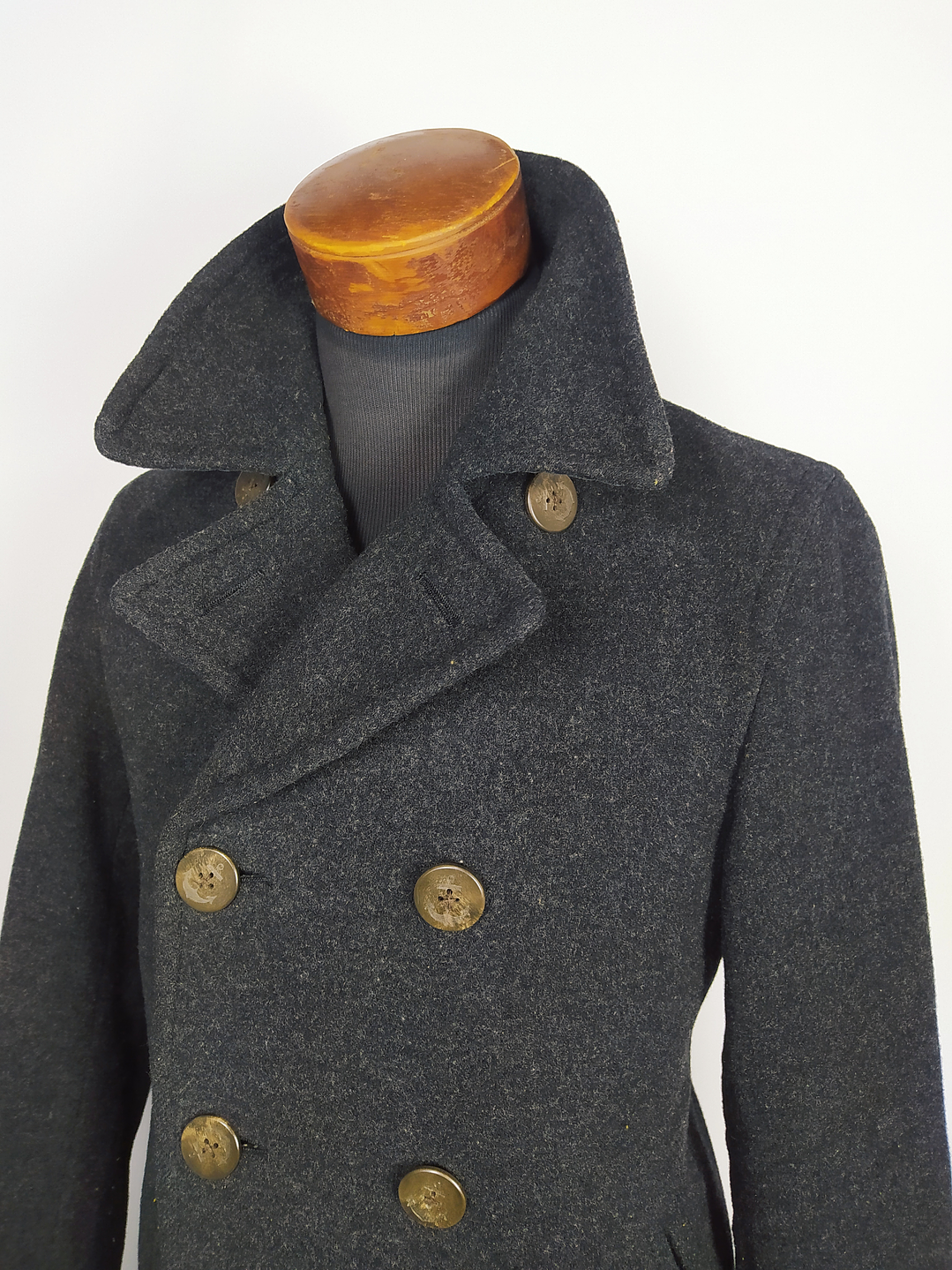 Abrigo Uniqlo Japan TALLA SM – Peacoat Clásico Doble Abotonadura 3