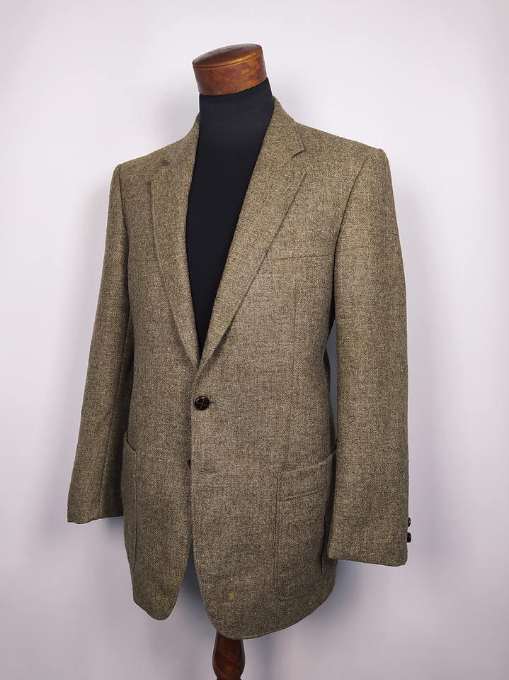 Chaqueta pura lana virgen blazer Westbury cafe lujo TALLA M  1