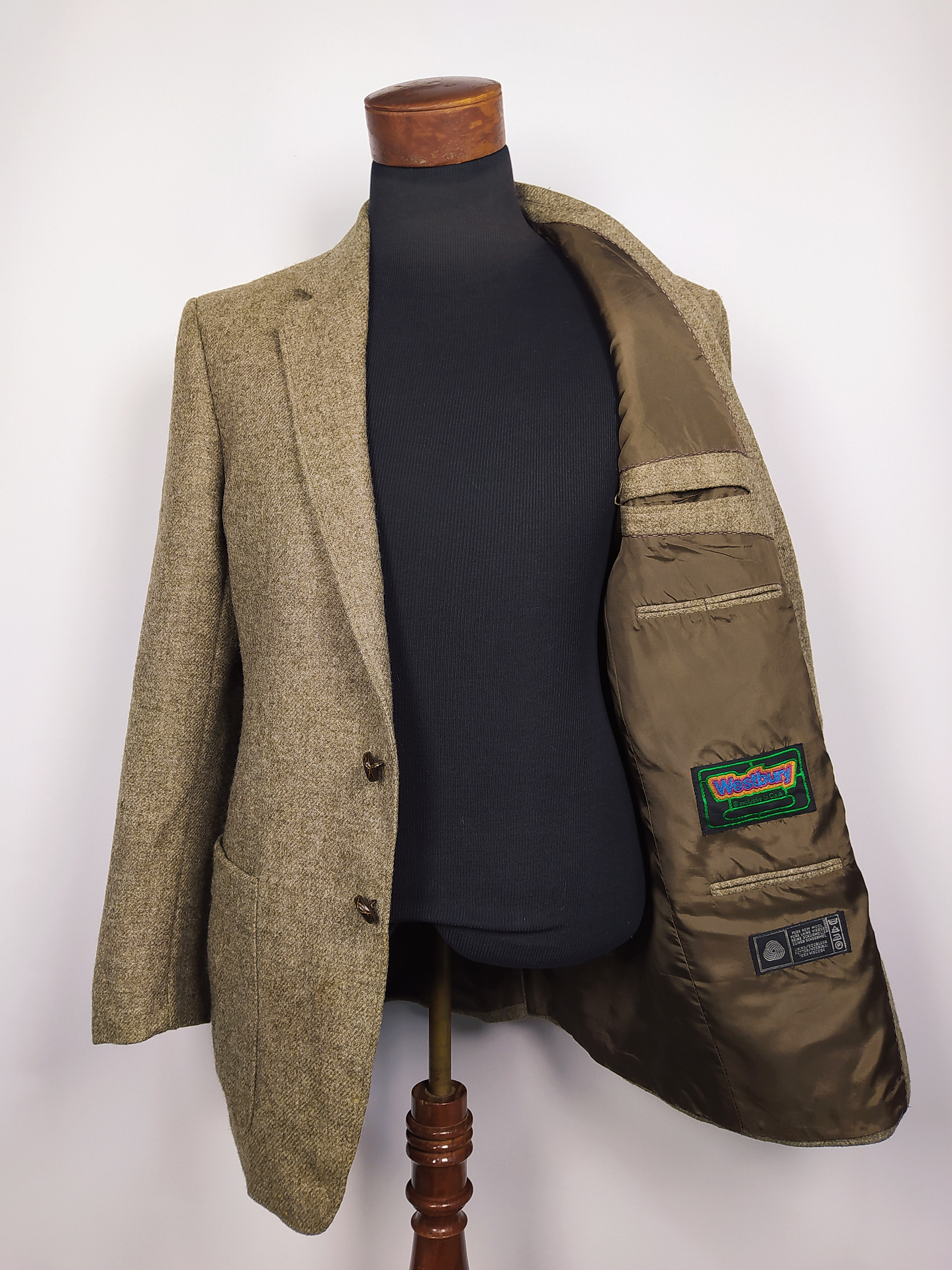 Blazer Westbury 100% lana virgen café — Talla M (Sastrería Inglesa Vintage) 3