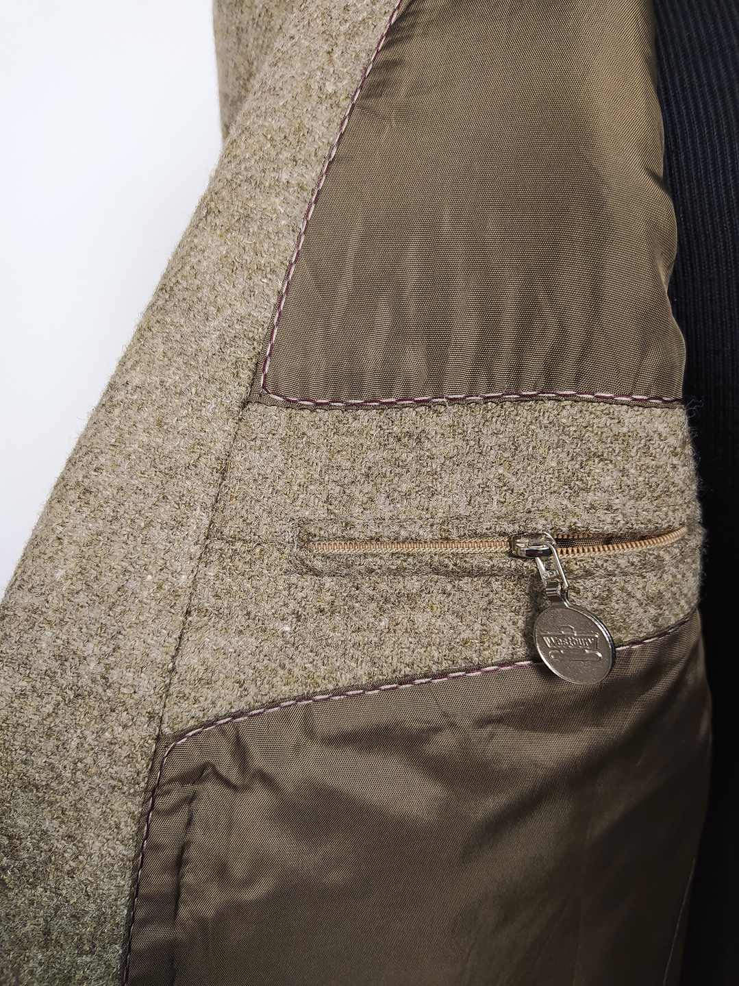 Chaqueta pura lana virgen blazer Westbury cafe lujo TALLA M  7