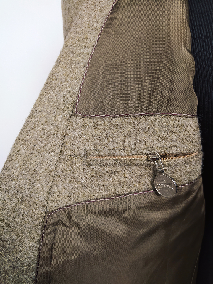 Chaqueta pura lana virgen blazer Westbury cafe lujo TALLA M  7