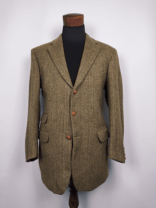 Chaqueta lana virgen mohair Magee DONEGAL MIST · HANDWOVEN lujo exclusivo TALLA ML