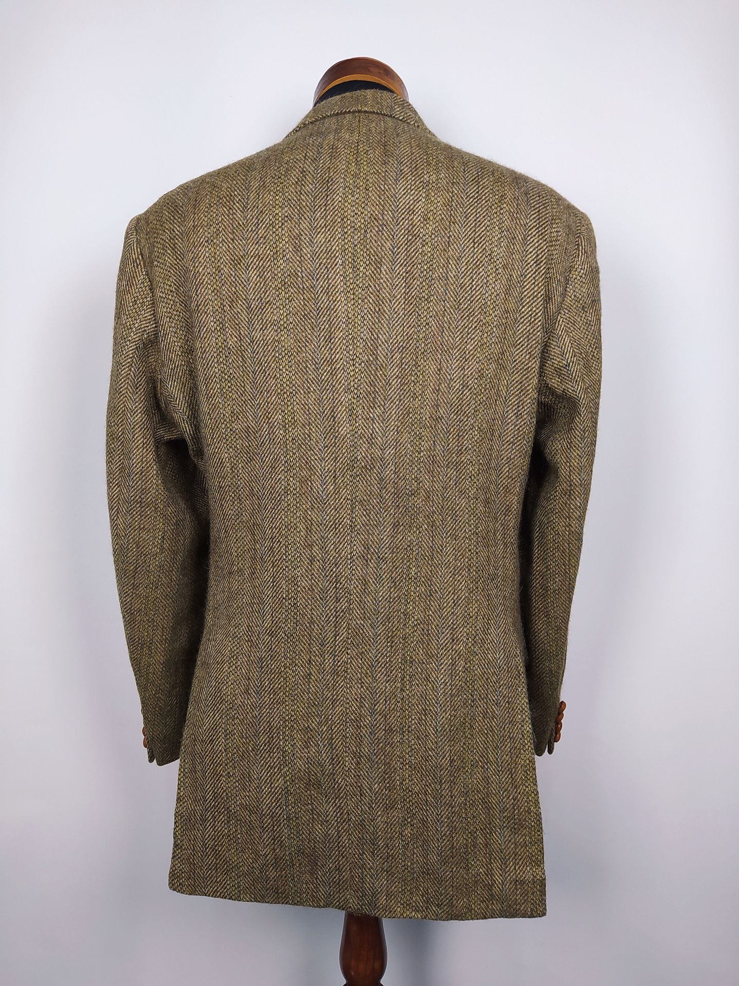 Chaqueta lana virgen mohair Magee DONEGAL MIST · HANDWOVEN lujo exclusivo TALLA ML 8