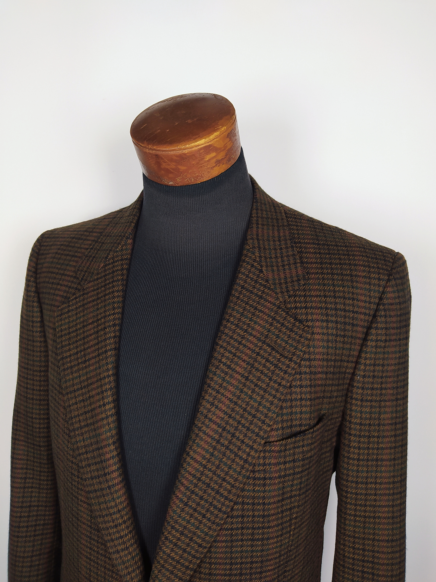 Ermenegildo Zegna Lana & Cashmere Houndstooth – Pieza de Colección 90s – Última Unidad Talla ML 4