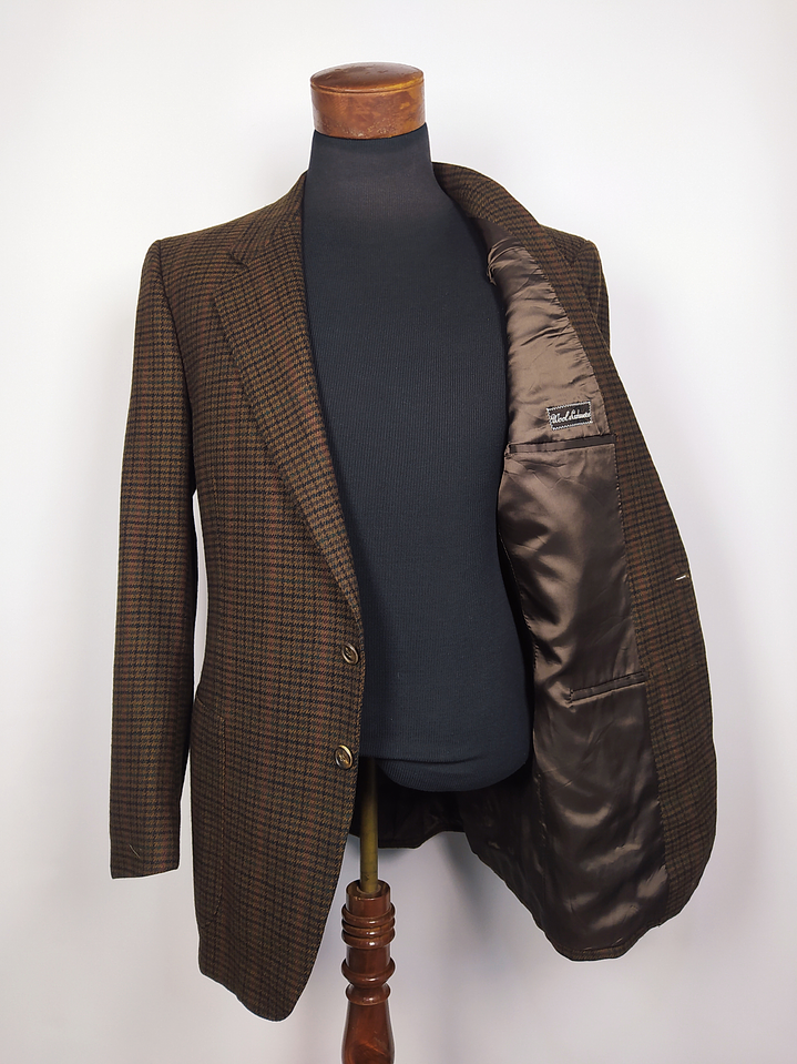 Ermenegildo Zegna Lana & Cashmere Houndstooth – Pieza de Colección 90s – Última Unidad Talla ML 3