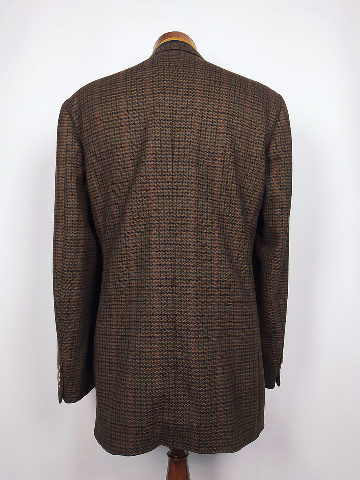 Ermenegildo Zegna Lana & Cashmere Houndstooth – Pieza de Colección 90s – Última Unidad Talla ML 7