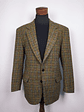 HARRIS TWEED HANDWOVEN ORB CERTIFICATE – Houndstooth Clásico Outer Hebrides – Talla XL – Pieza de Colección 90s - Miniatura 2