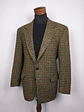 HARRIS TWEED HANDWOVEN ORB CERTIFICATE – Houndstooth Clásico Outer Hebrides – Talla XL – Pieza de Colección 90s - Miniatura 1