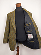 HARRIS TWEED HANDWOVEN ORB CERTIFICATE – Houndstooth Clásico Outer Hebrides – Talla XL – Pieza de Colección 90s - Miniatura 3