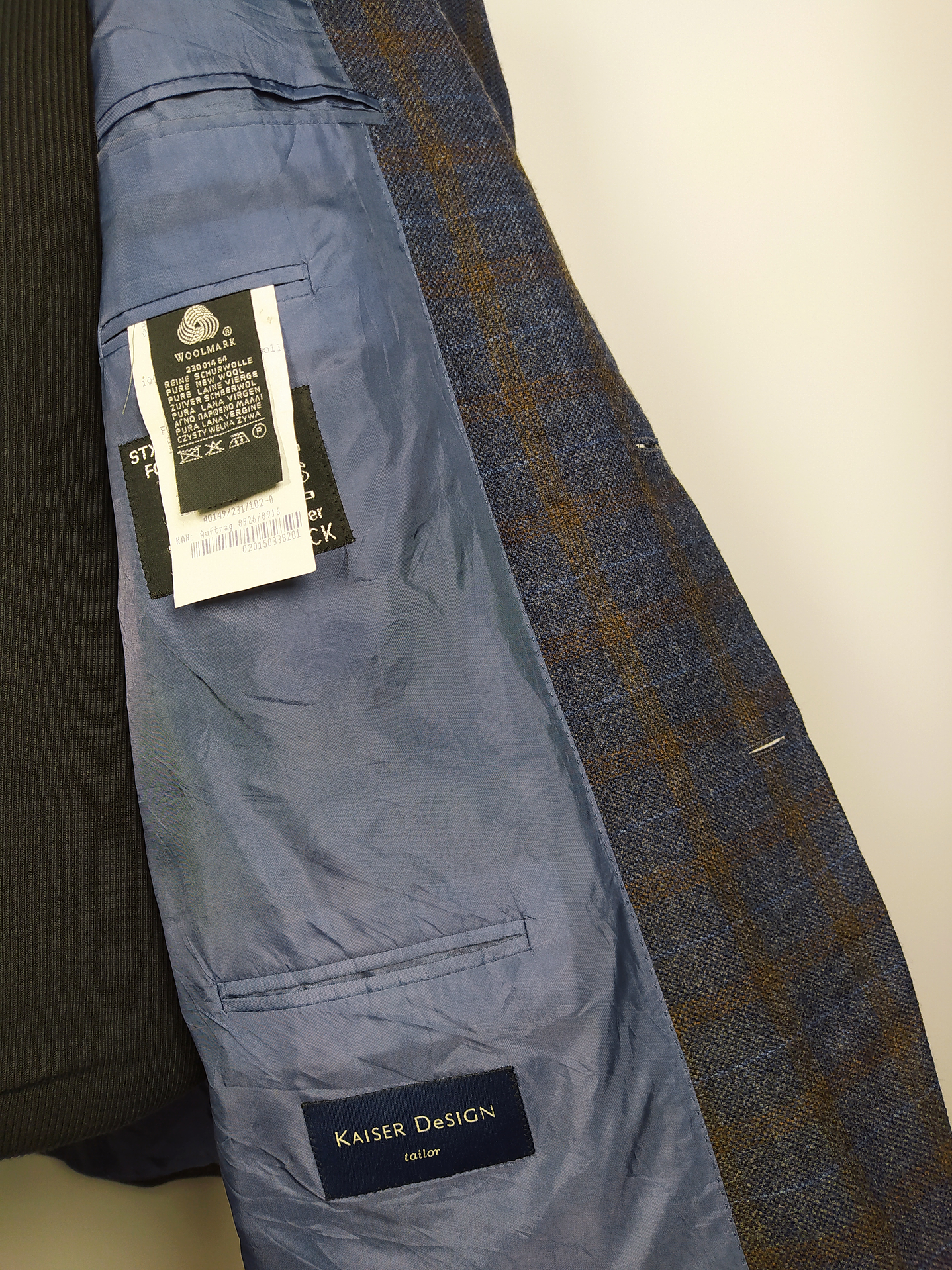 Chaqueta pura lana virgen Kaiser Design Tailor Talla L Sastrería premium de lujo 5