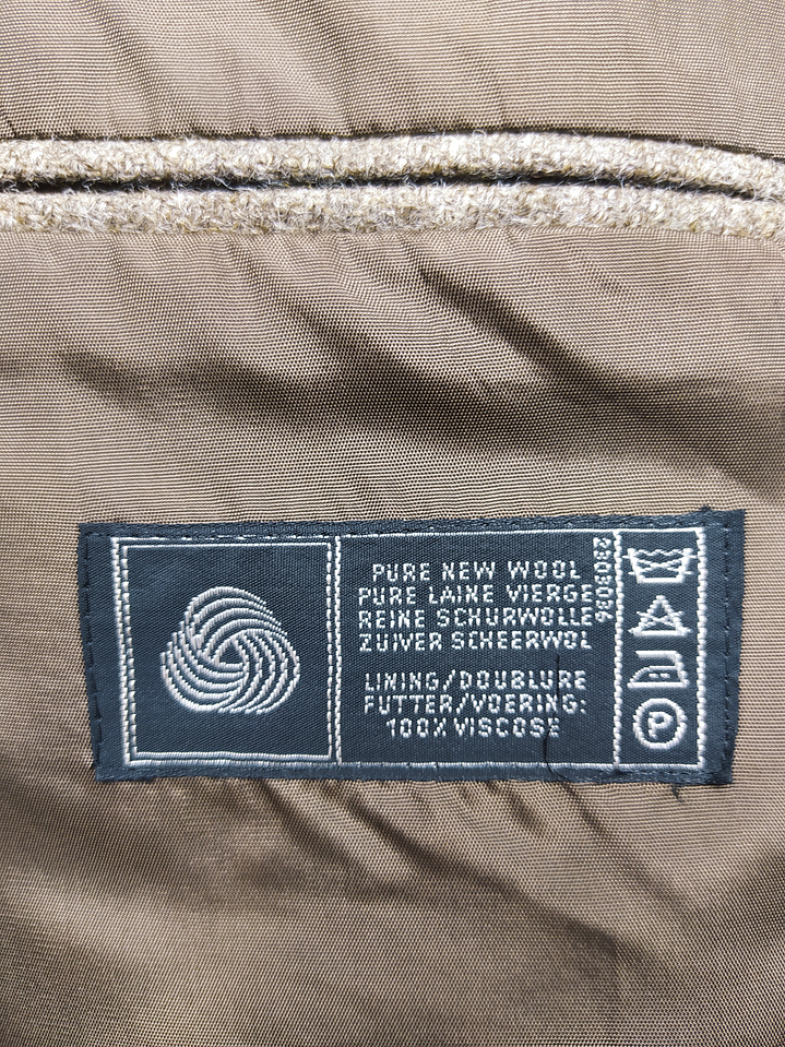 Chaqueta pura lana virgen blazer Westbury cafe lujo TALLA M  6