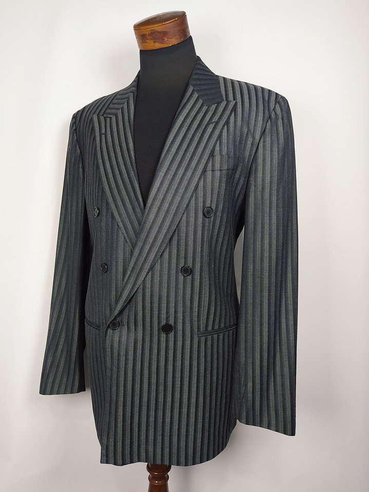 Blazer Roy Robson – Raya diplomática plomo negro – Talla LXL 1