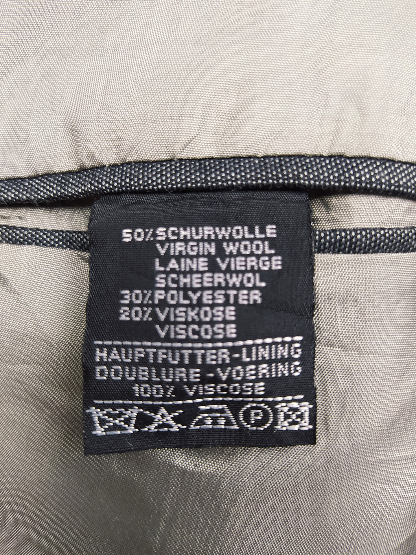 Blazer Roy Robson – Raya diplomática plomo negro – Talla LXL 5