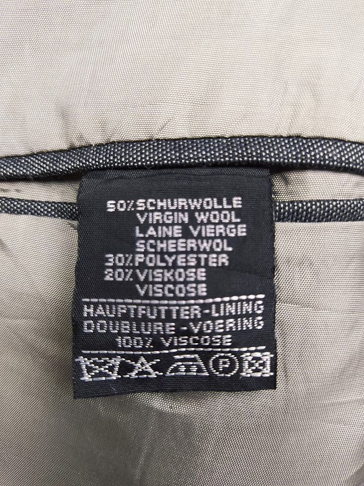 Blazer Roy Robson – Raya diplomática plomo negro – Talla LXL 5