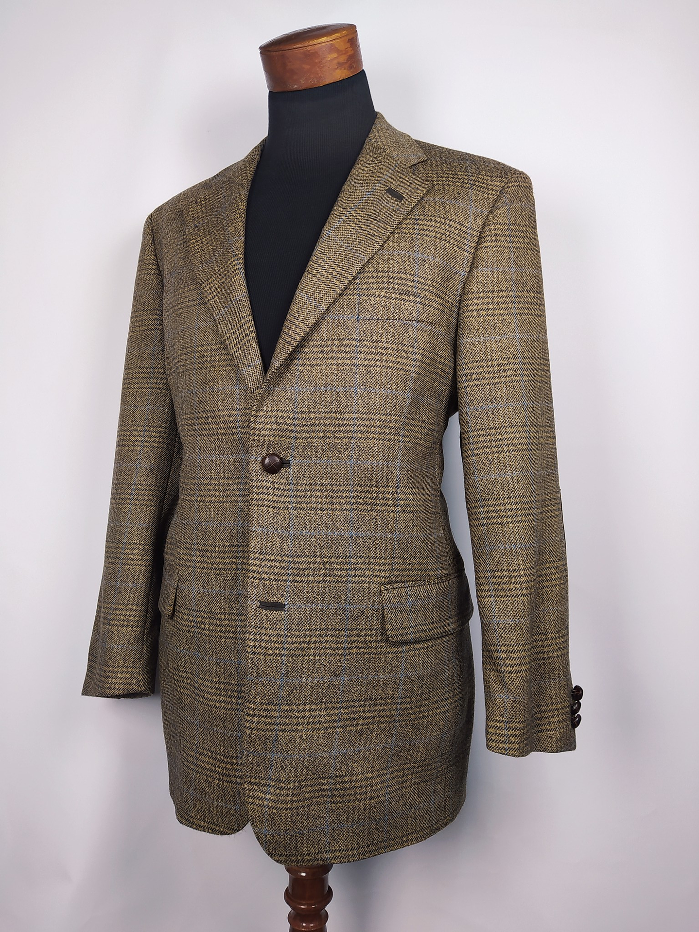 Blazer Roy Robson – Café con botones cuero – Talla L 1