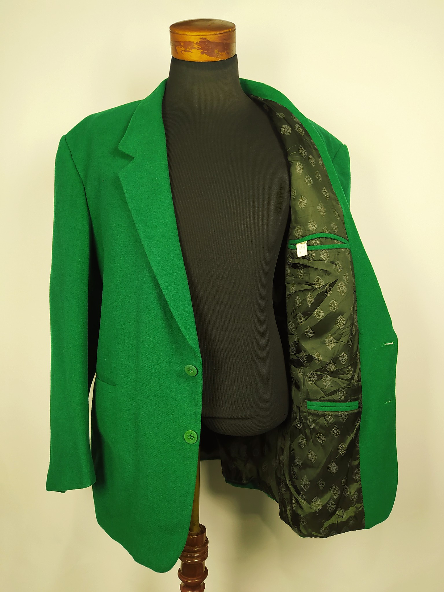 Blazer Orix – Verde lana virgen cashmere – Talla XXL 2
