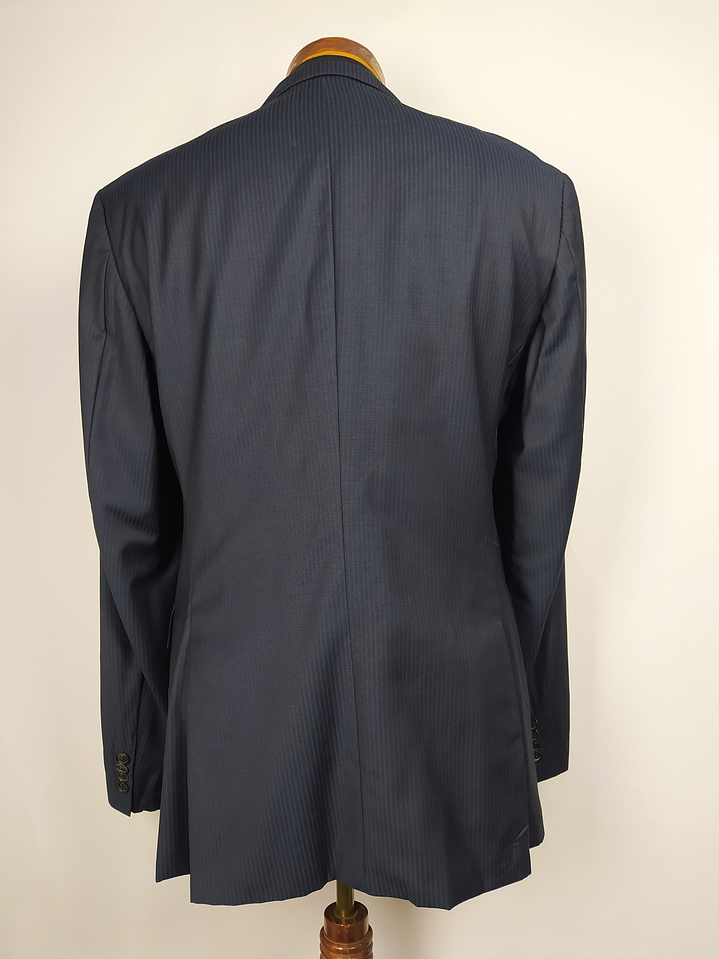 Blazer Hugo Boss – Rayas negro y azul – Talla M 4