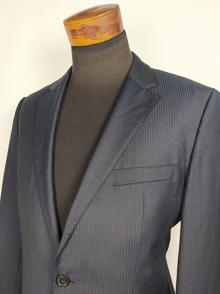 Blazer Hugo Boss – Rayas negro y azul – Talla M 6